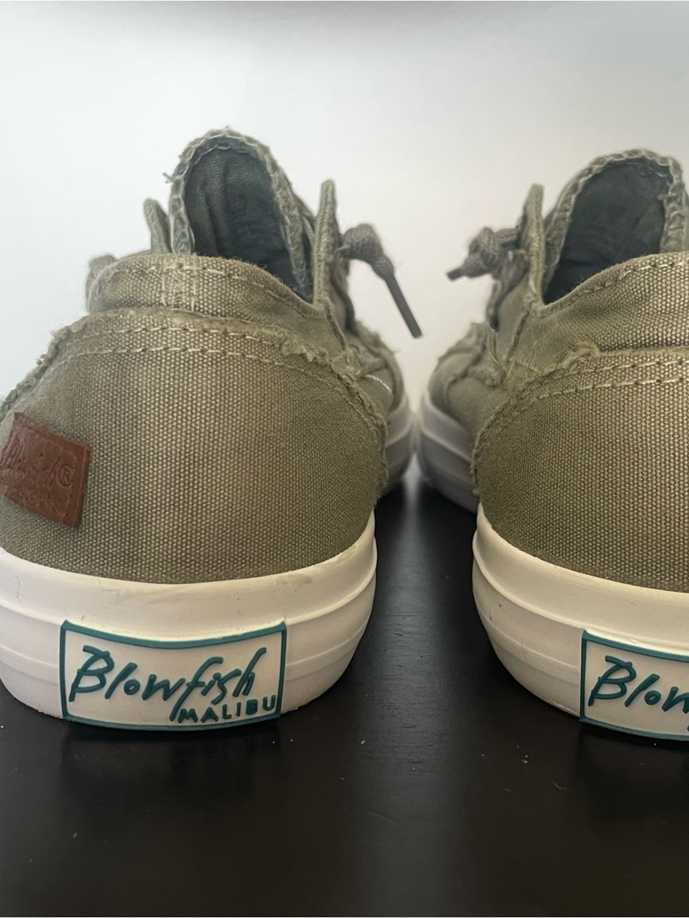 Blowfish Malibu Olive Canvas Lace-Up Sneakers - Picture 4 of 6